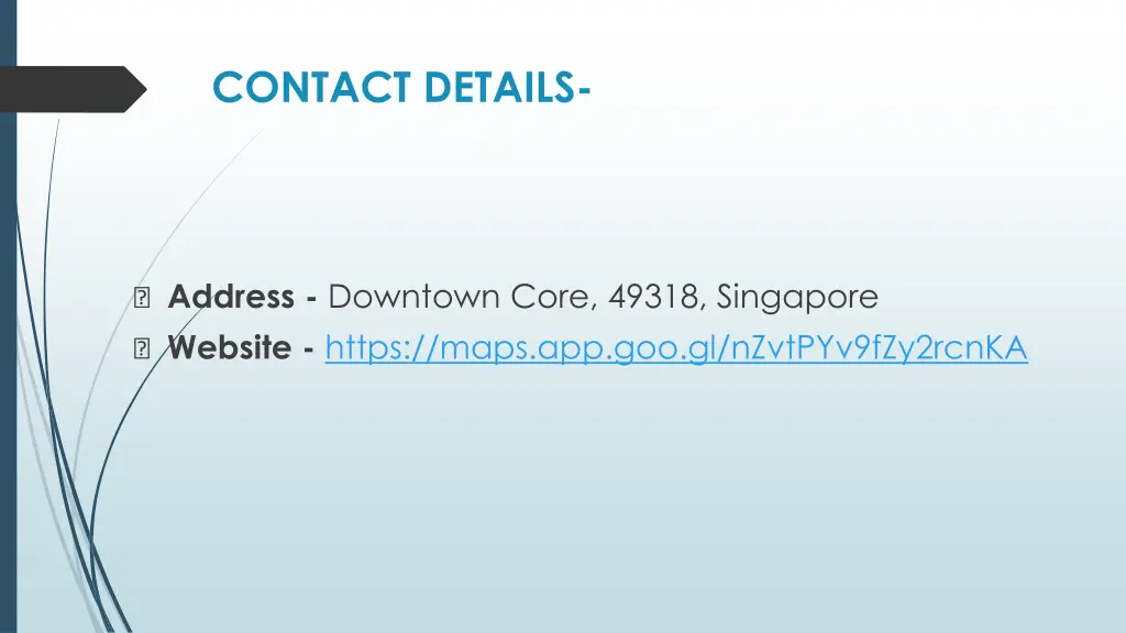 contact details