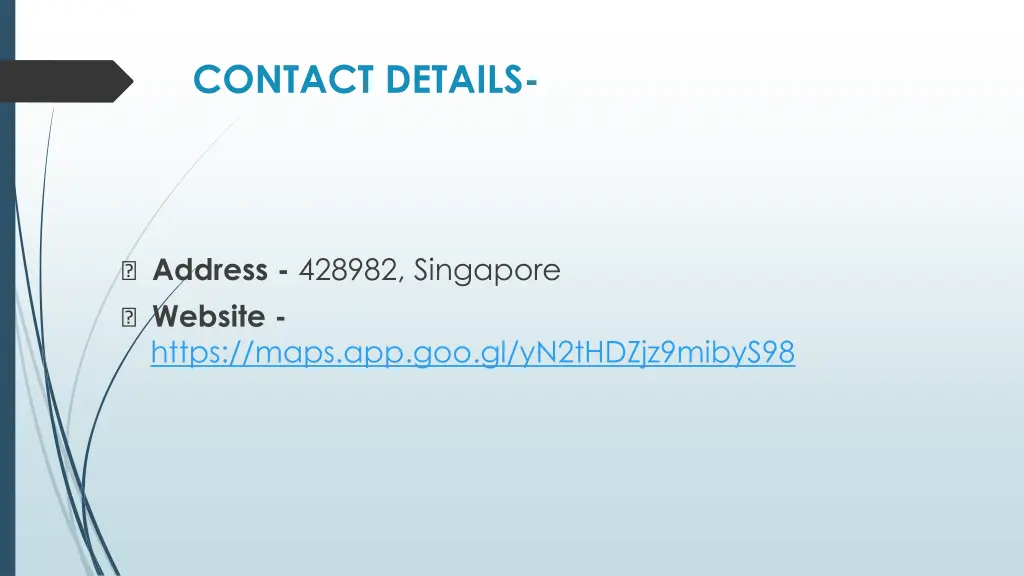 contact details