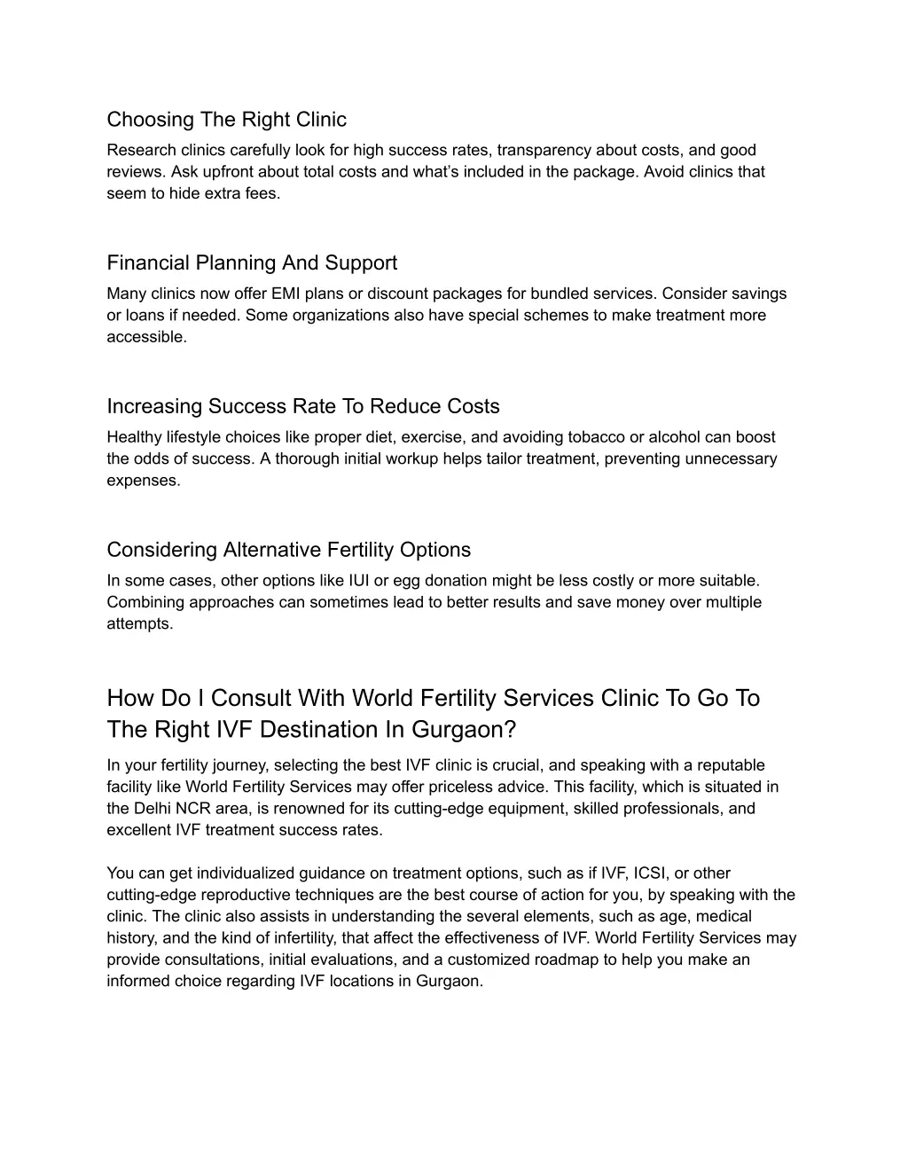choosing the right clinic