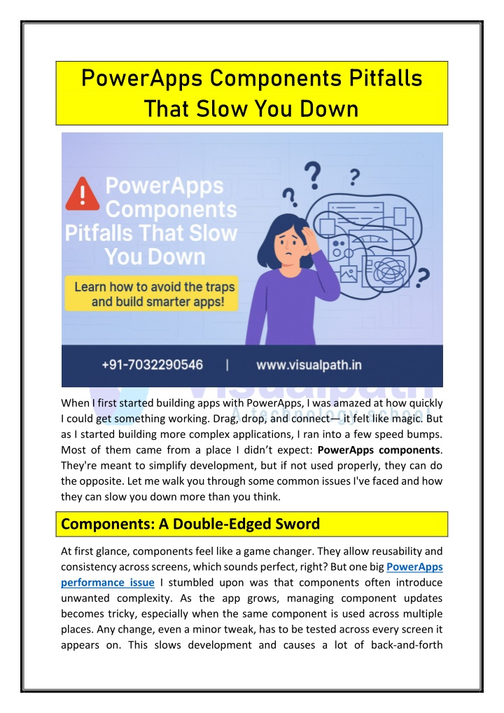 powerapps components pitfalls that slow you down