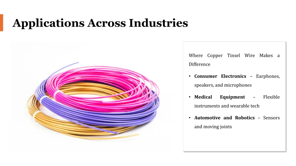 applications across industries