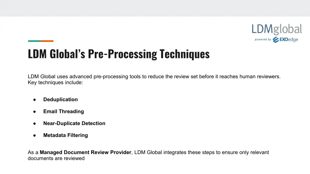 ldm global s pre processing techniques