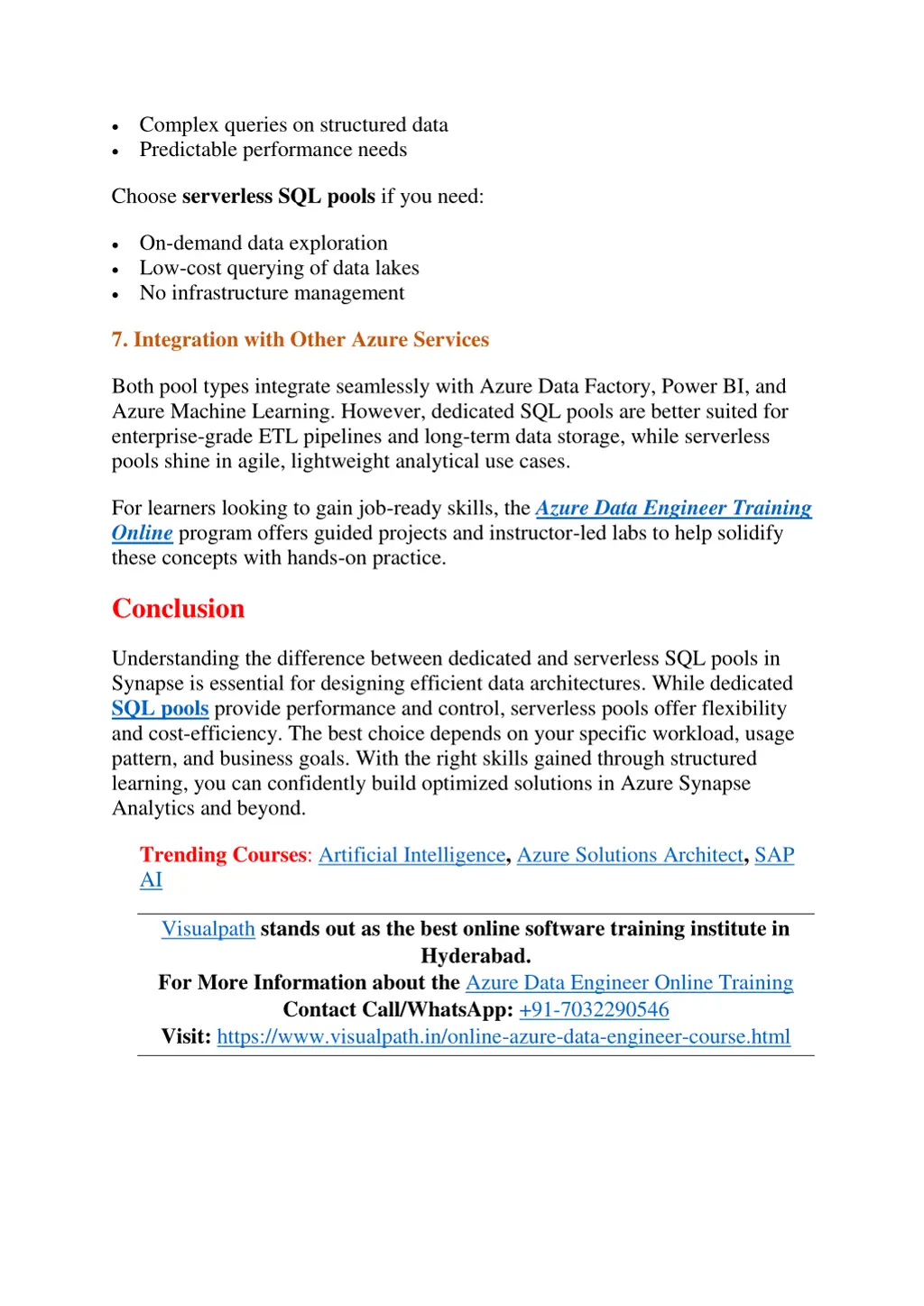 complex queries on structured data predictable