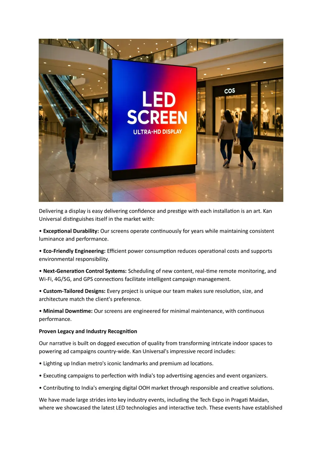 delivering a display is easy delivering