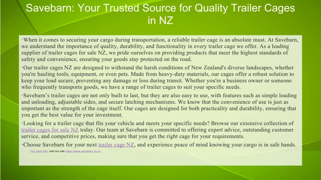 savebarn your trusted source for quality trailer