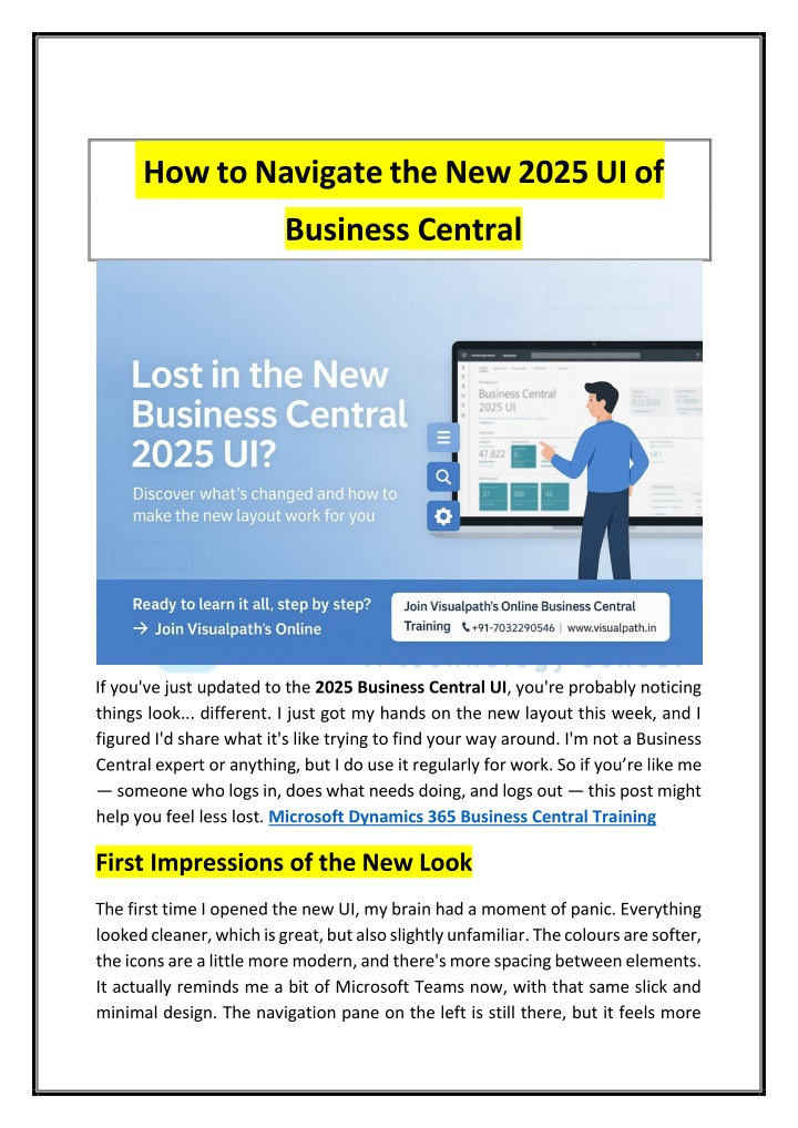 how to navigate the new 2025 ui of