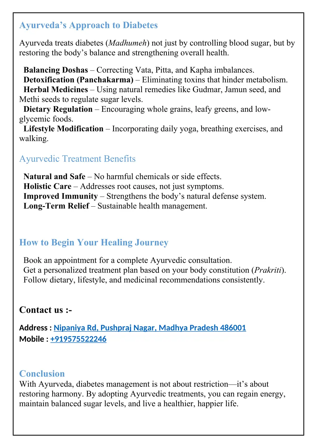 ayurveda s approach to diabetes