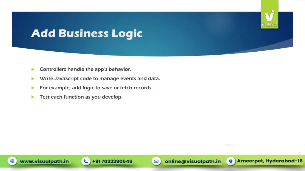 add business logic