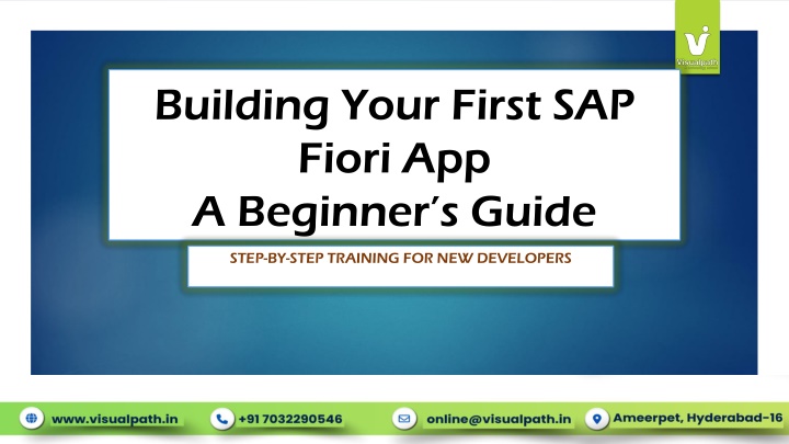 building your first sap fiori app a beginner
