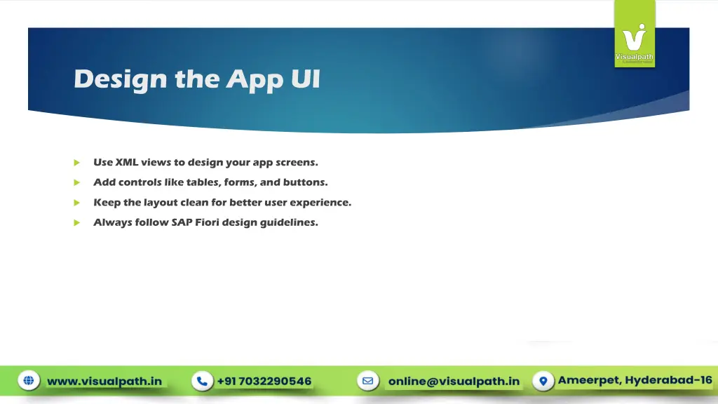 design the app ui
