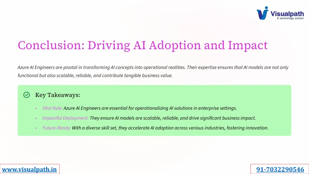 conclusion driving ai adoption and impact