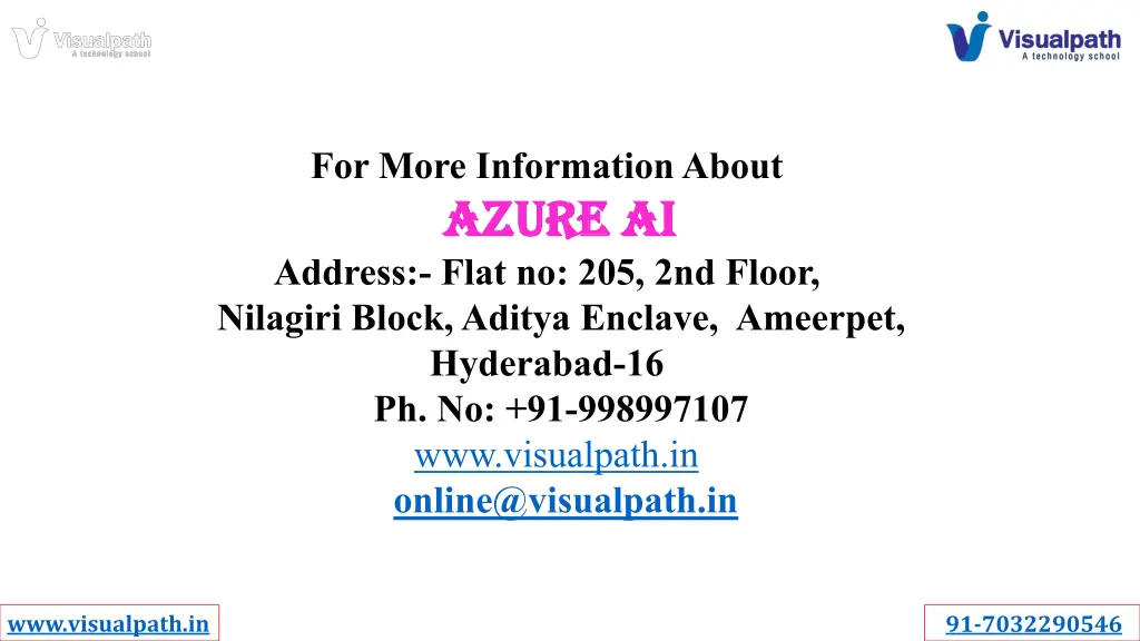 for more information about azure azure ai address