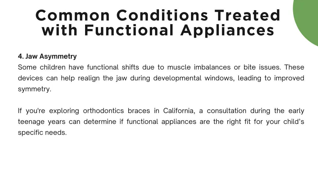 common conditions treated with functional 1