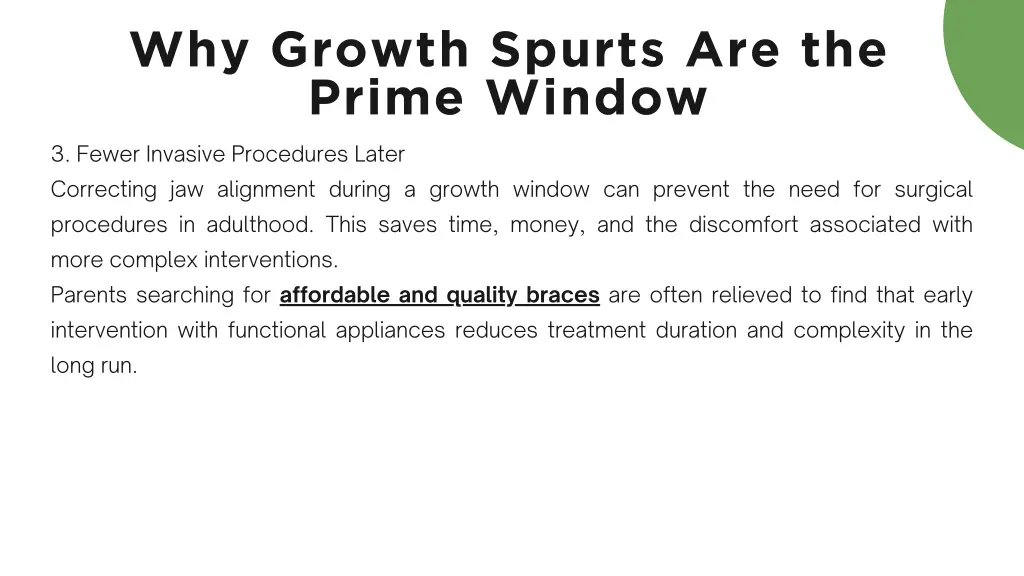 why growth spurts are the prime window 1