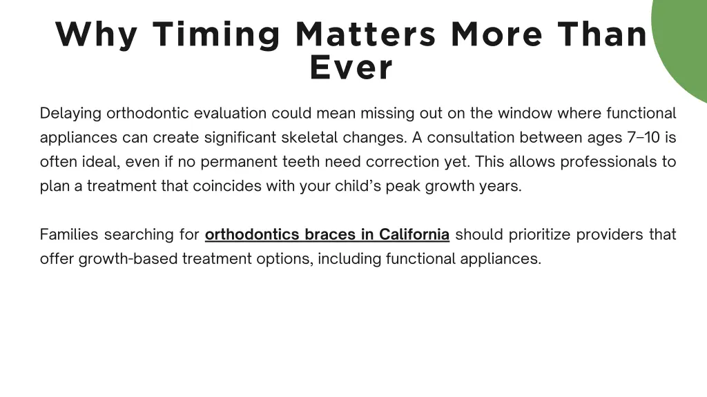 why timing matters more than ever