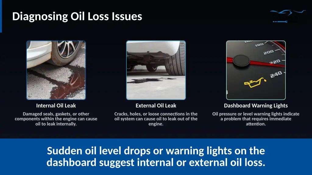 diagnosing oil loss issues
