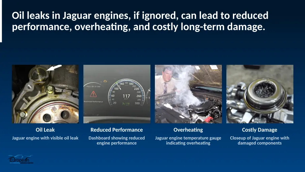 oil leaks in jaguar engines if ignored can lead
