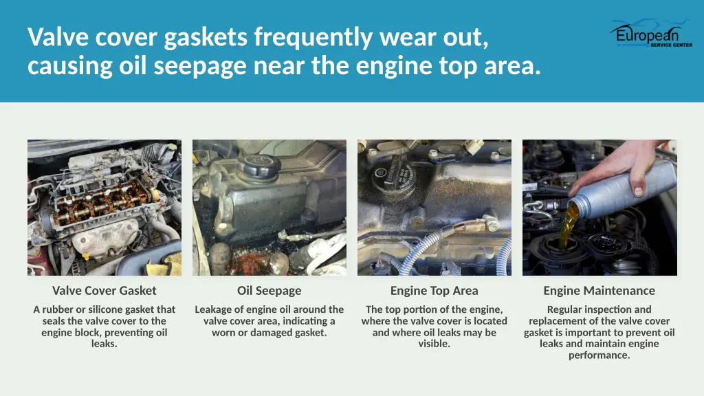 valve cover gaskets frequently wear out causing