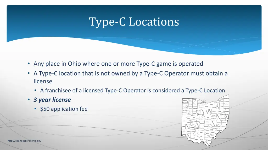 type c locations