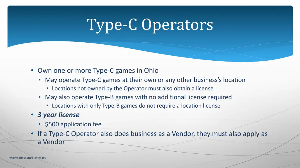 type c operators