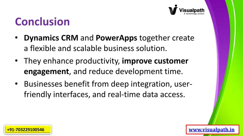 conclusion dynamics crm and powerapps together