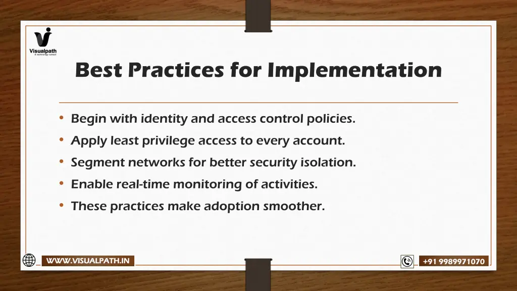 best practices for implementation