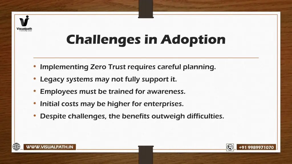 challenges in adoption