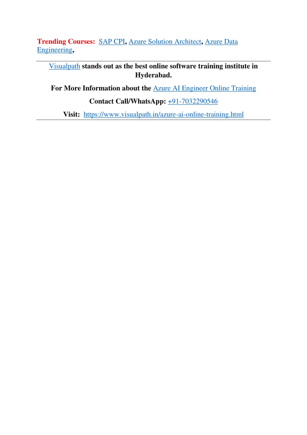 trending courses sap cpi azure solution architect