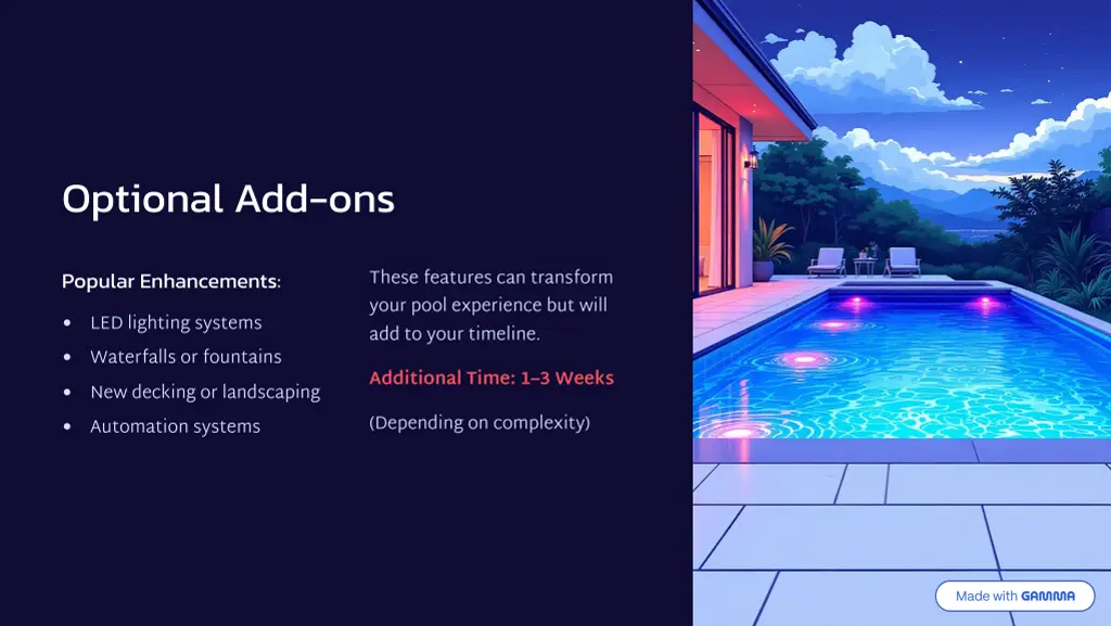 optional add ons