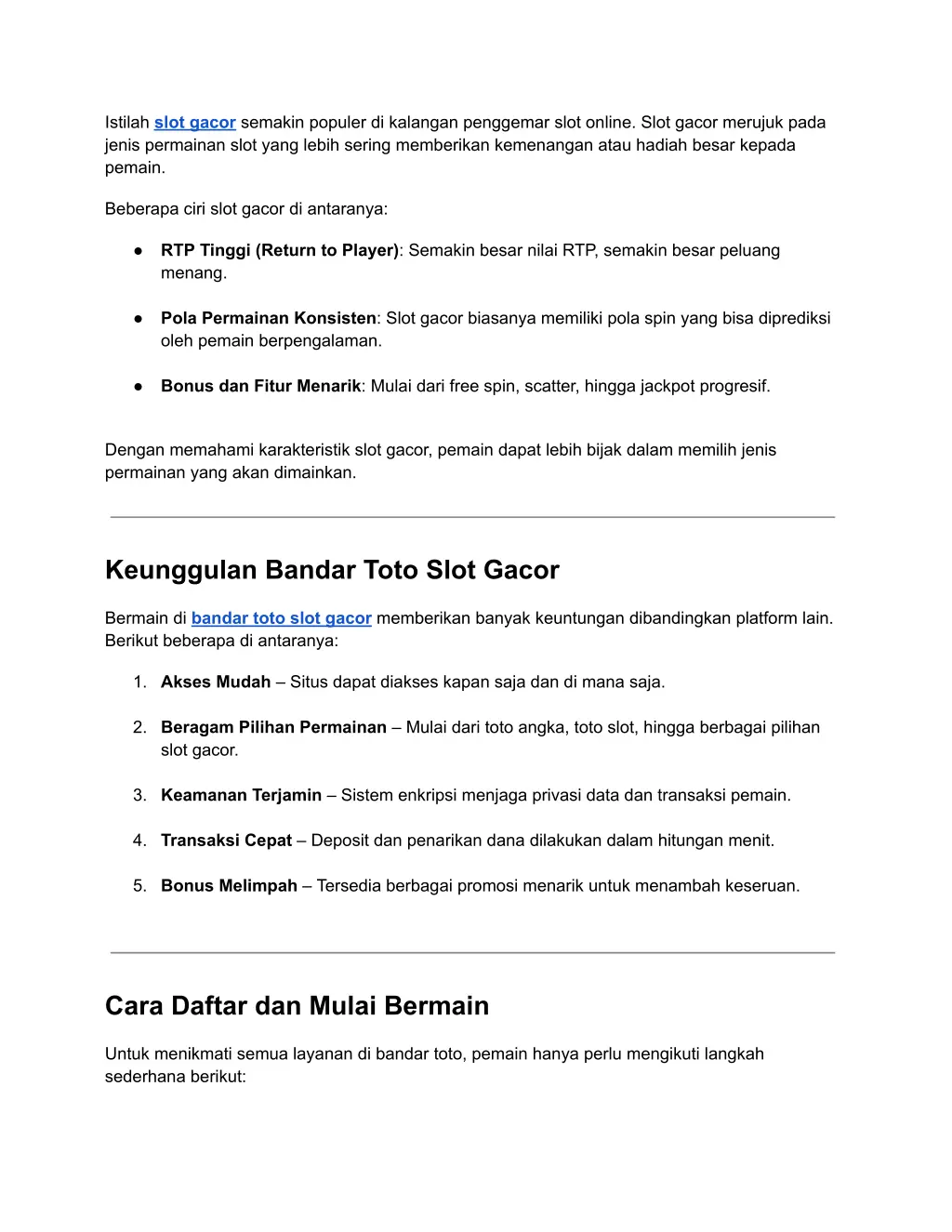 istilah slot gacor semakin populer di kalangan