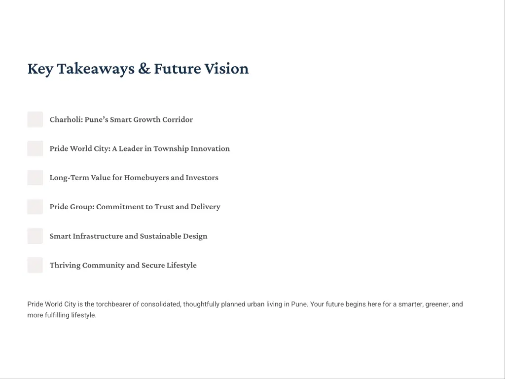 key takeaways future vision
