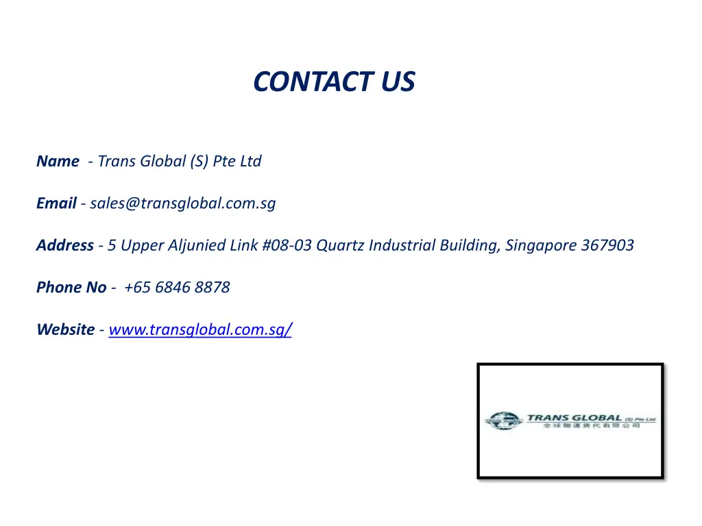 contact us