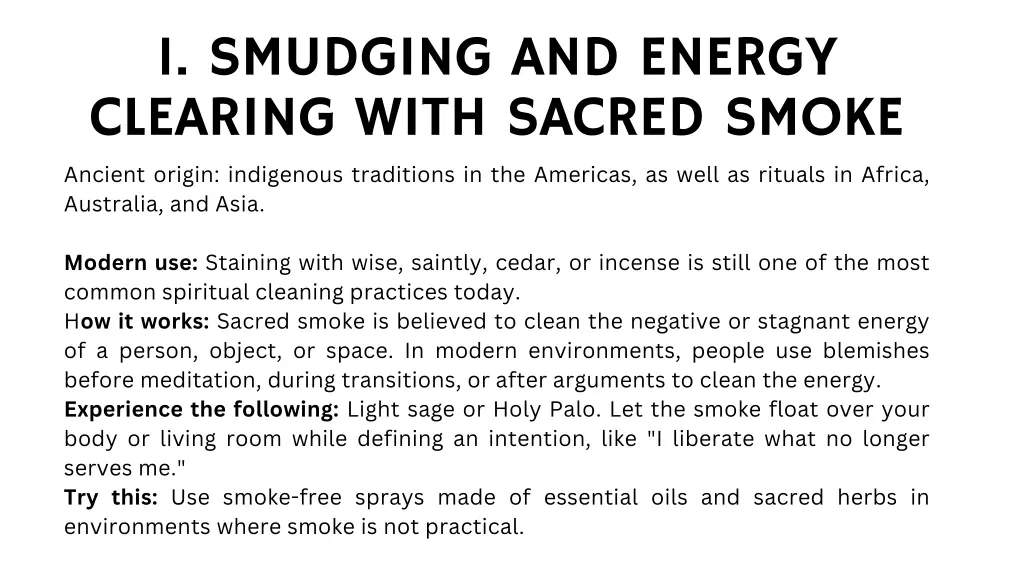 1 smudging and energy clearing with sacred smoke