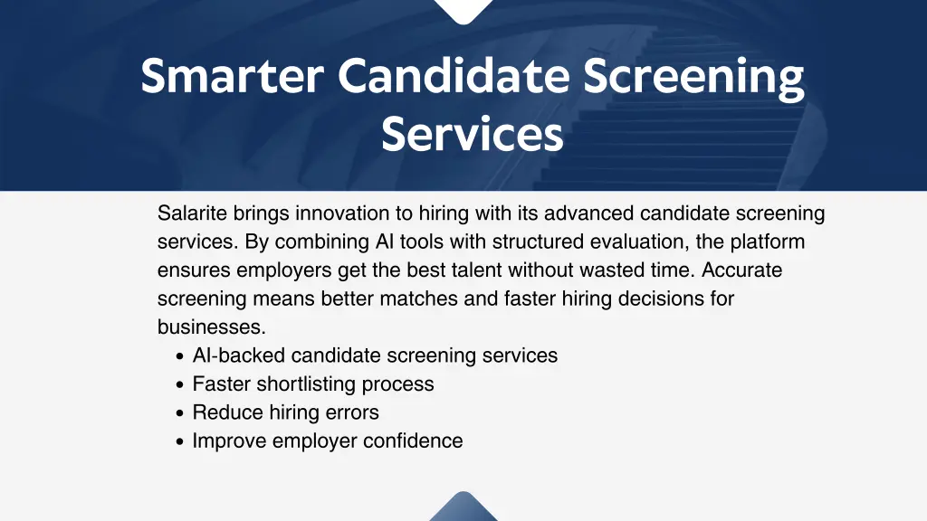 smarter candidate screening services