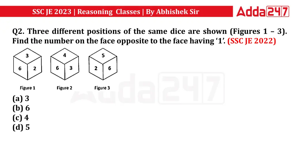 ssc je 2023 reasoning classes by abhishek sir 11