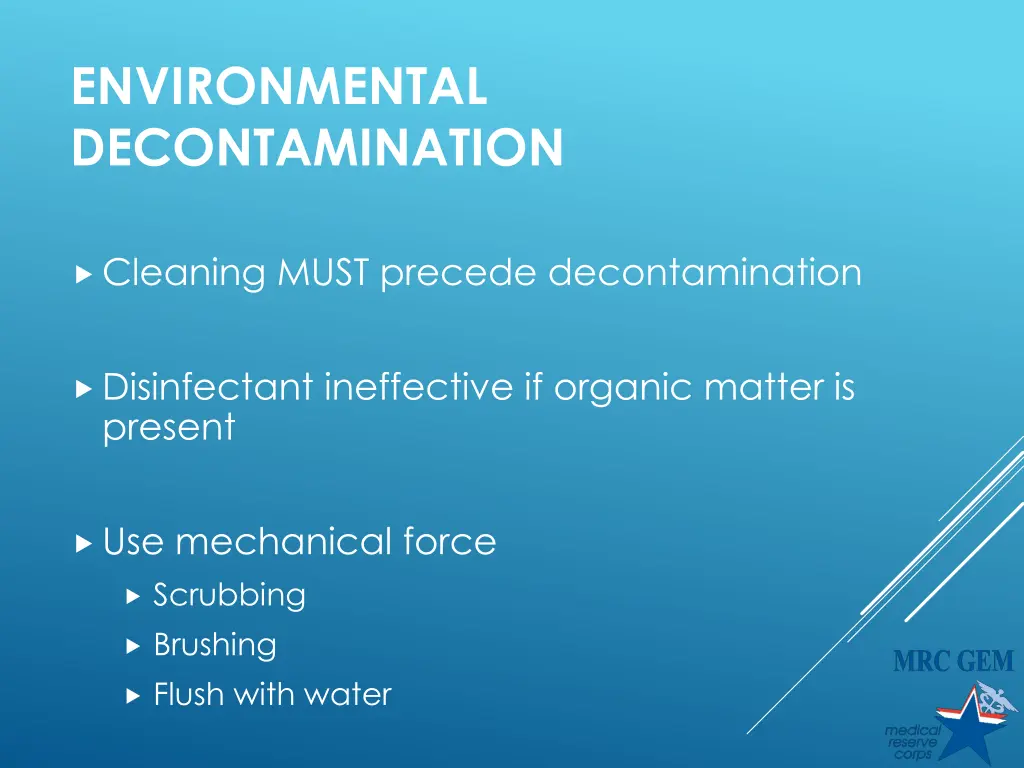 environmental decontamination