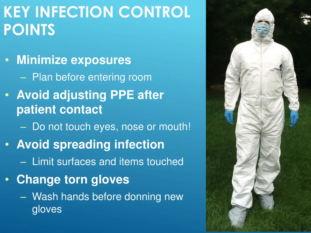 key infection control points