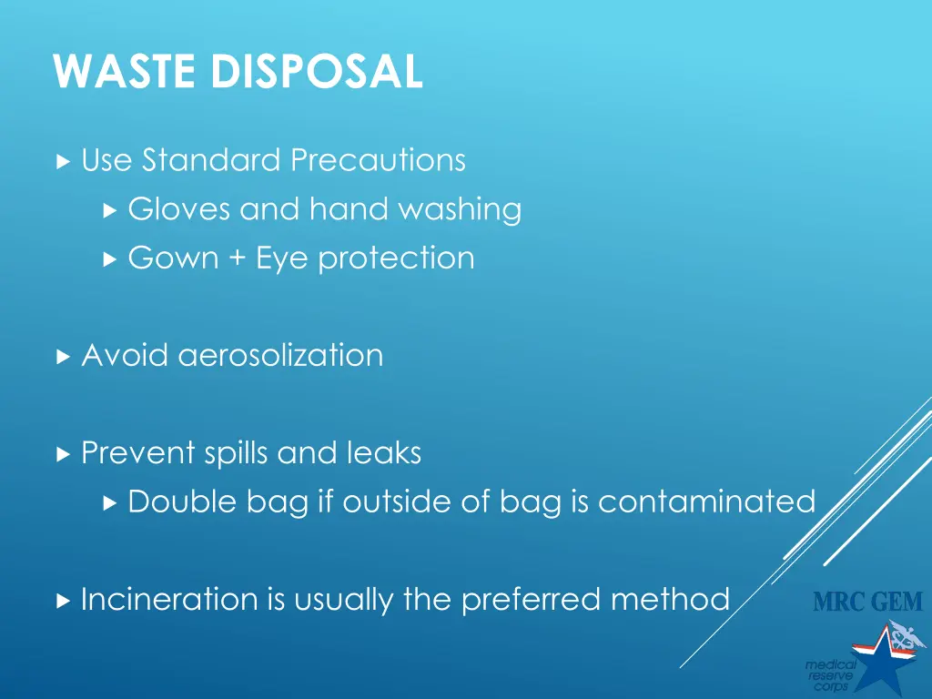 waste disposal