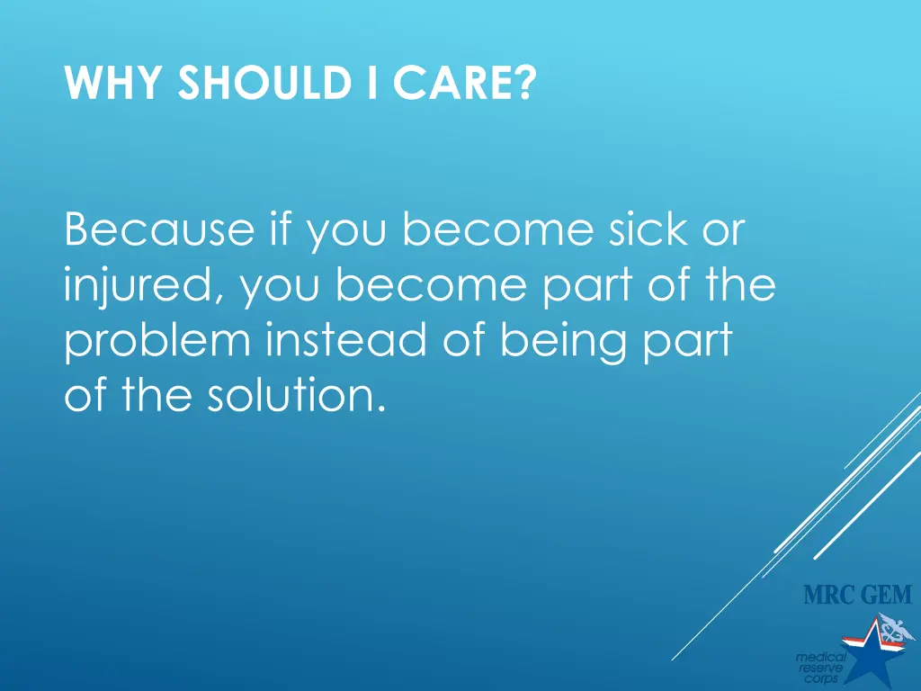 why should i care
