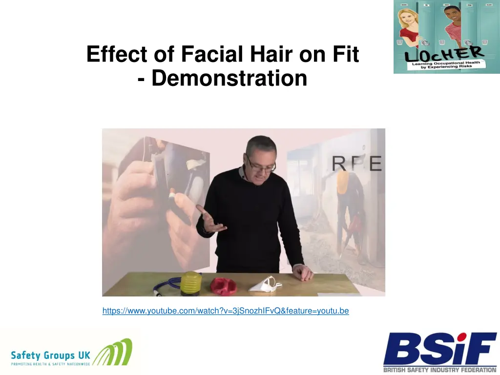 effect of facial hair on fit demonstration