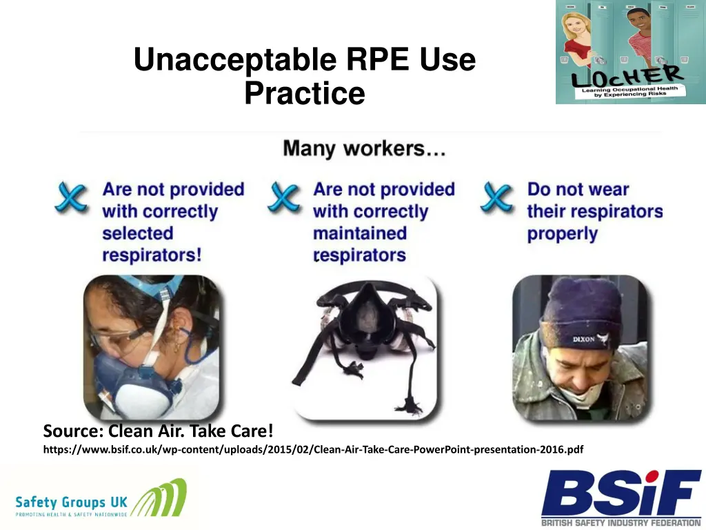 unacceptable rpe use practice