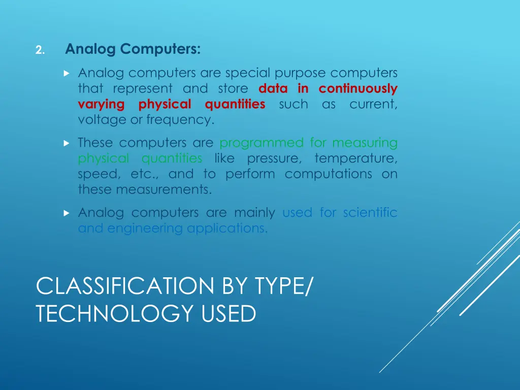 analog computers