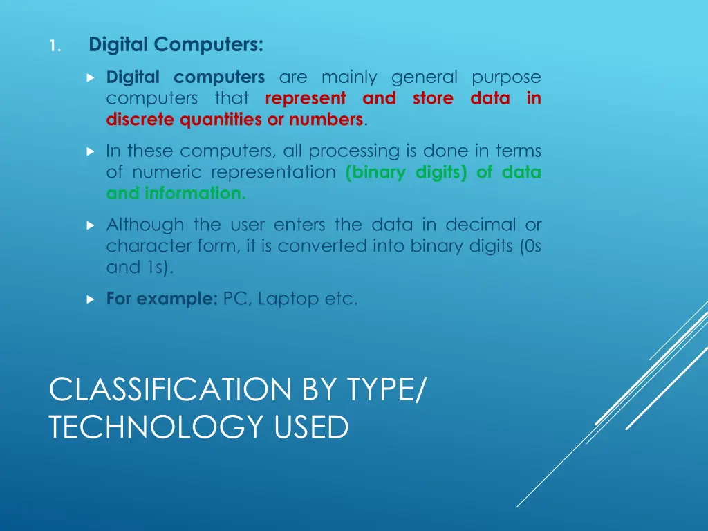 digital computers