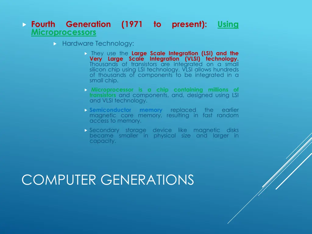 fourth microprocessors hardware technology