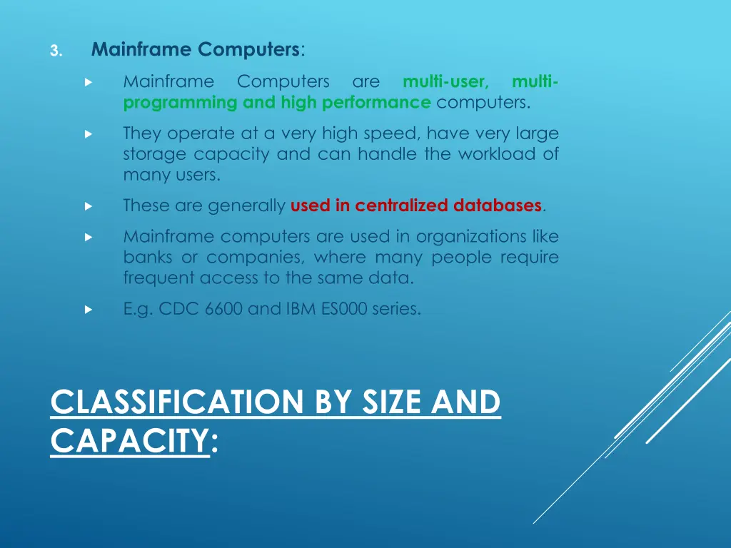 mainframe computers