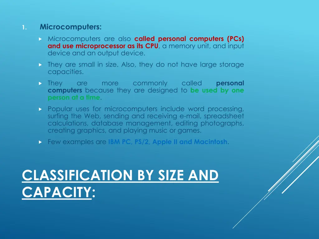 microcomputers