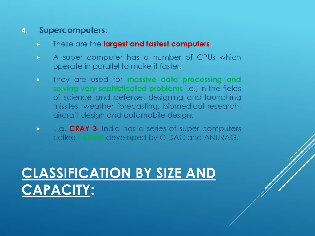 supercomputers