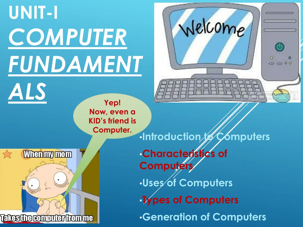 unit i computer fundament als