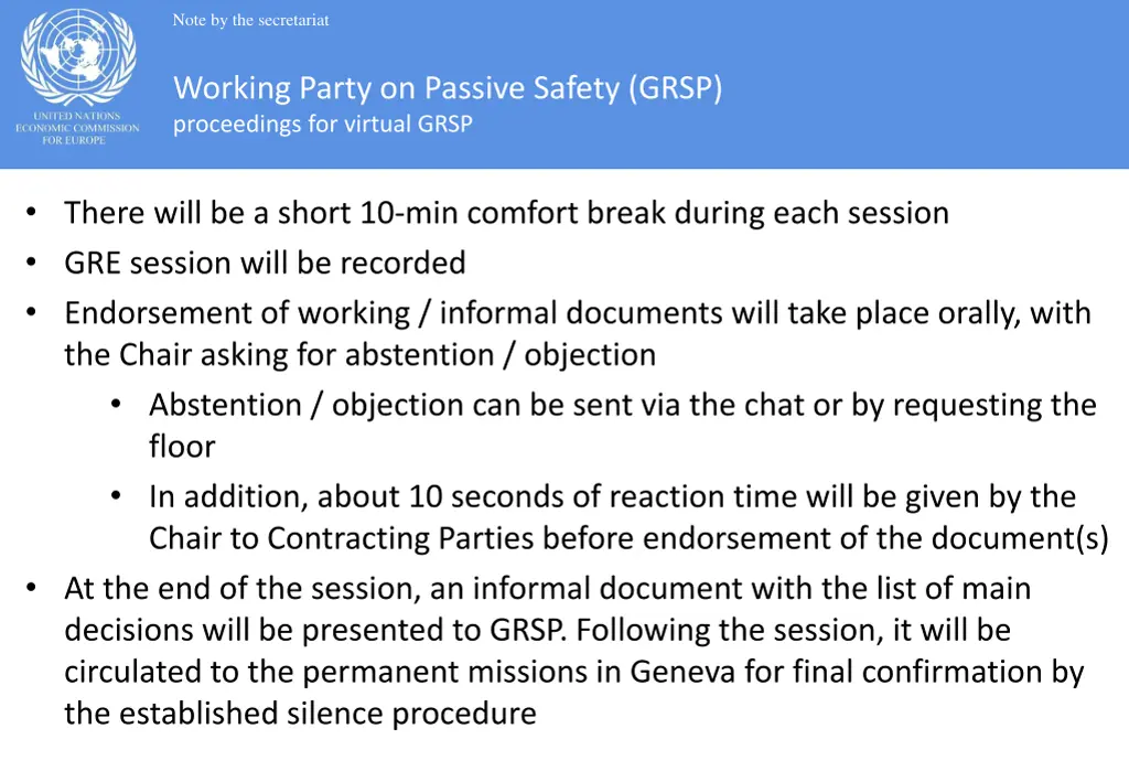 note by the secretariat 4