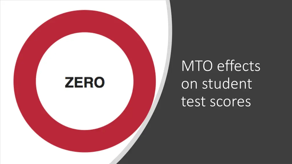 mto effects on student test scores